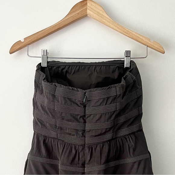 J. Crew Ginny Rugby Strapless Embroidered Cord Stripe Cocktail Dress Size 2 - Picture 6 of 11